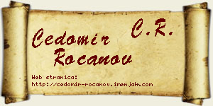 Čedomir Rocanov vizit kartica